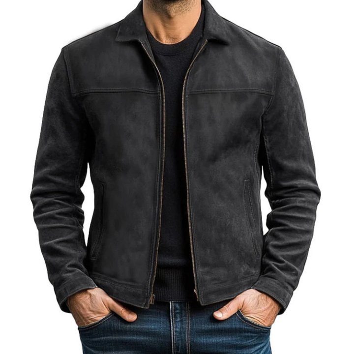 Theodore | Men's Zipper Leather Jacket