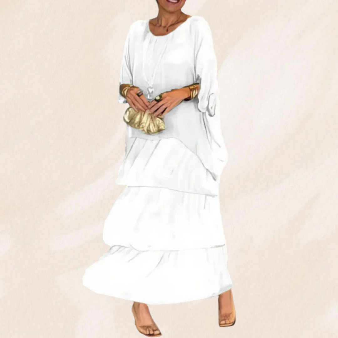 Estelle | Loose Round Neck Maxi Dress