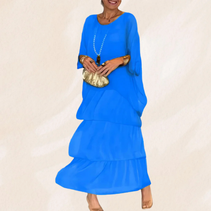 Estelle | Loose Round Neck Maxi Dress