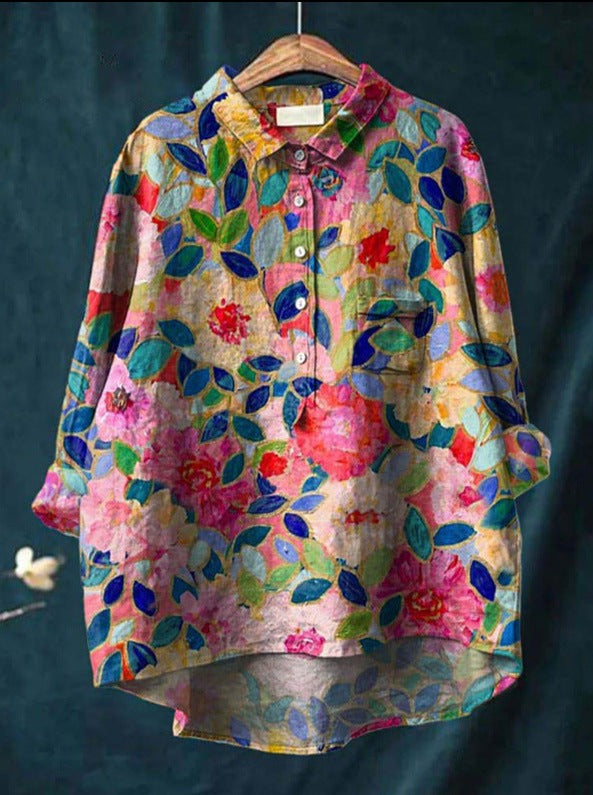 Lucie | Classic Floral Blouse