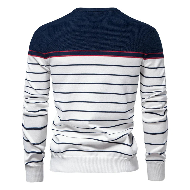 David™ | Men's Sweater with Striped Design