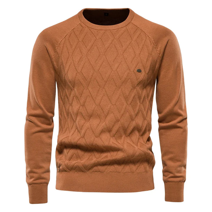 Manuel™ | Men's Sweater with Checkered Design