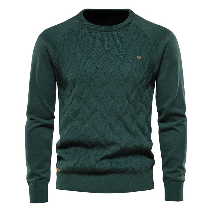 Manuel™ | Men's Sweater with Checkered Design