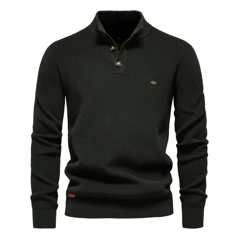 Cole™ | Men's Sweater with Button Design