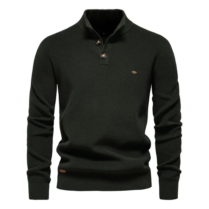 Cole™ | Men's Sweater with Button Design