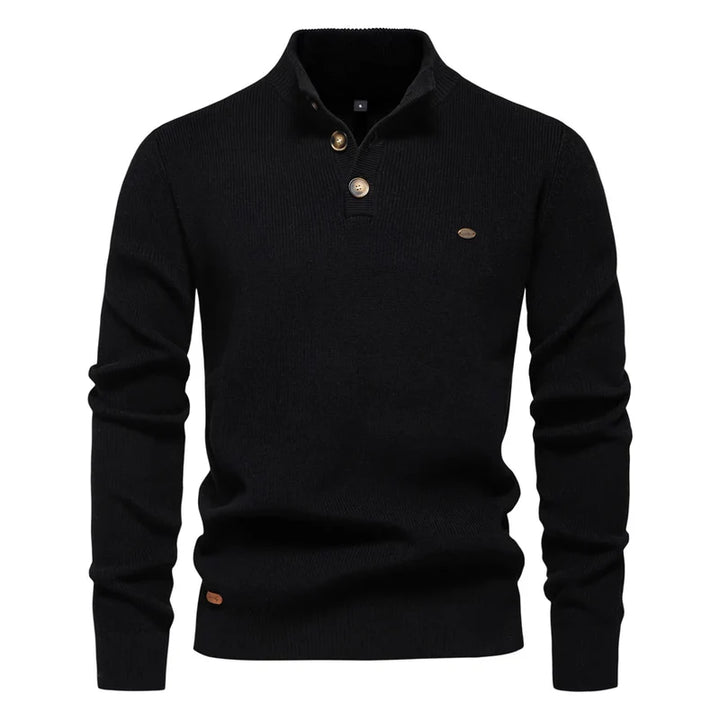 Cole™ | Men's Sweater with Button Design