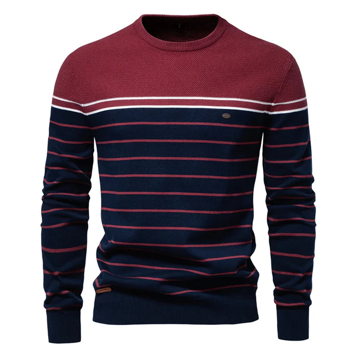 David™ | Men's Sweater with Striped Design