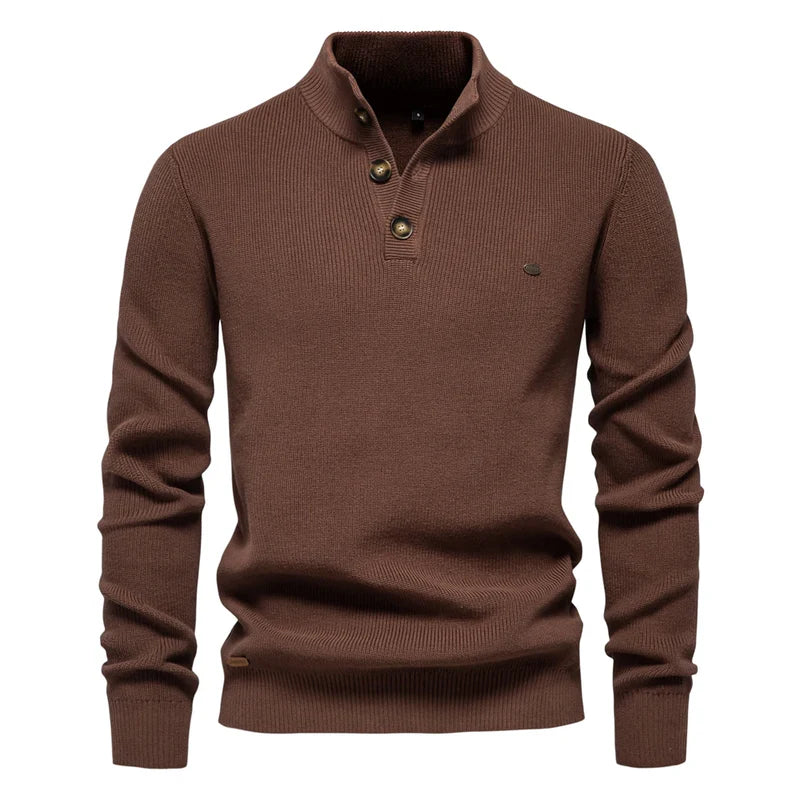 Cole™ | Men's Sweater with Button Design