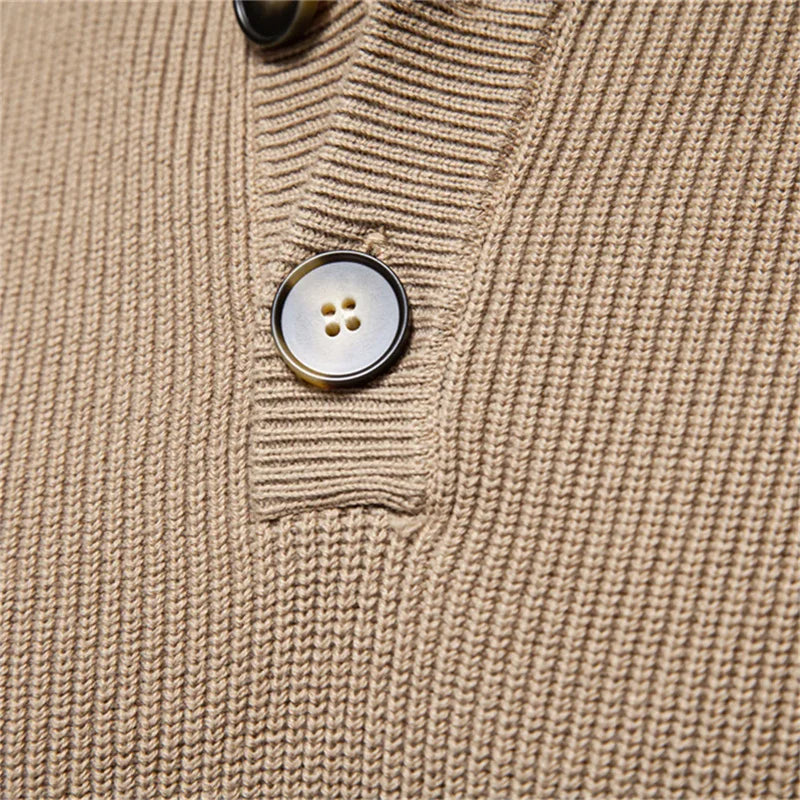 Cole™ | Men's Sweater with Button Design