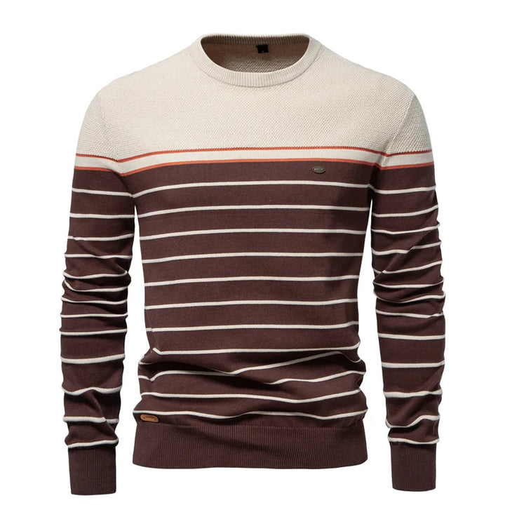 David™ | Men's Sweater with Striped Design