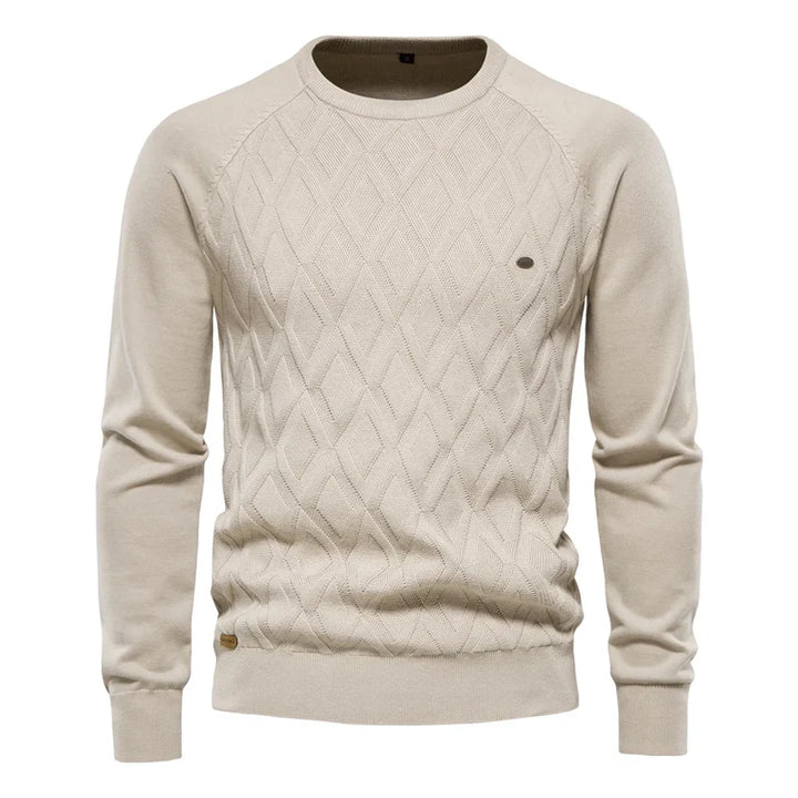 Manuel™ | Men's Sweater with Checkered Design