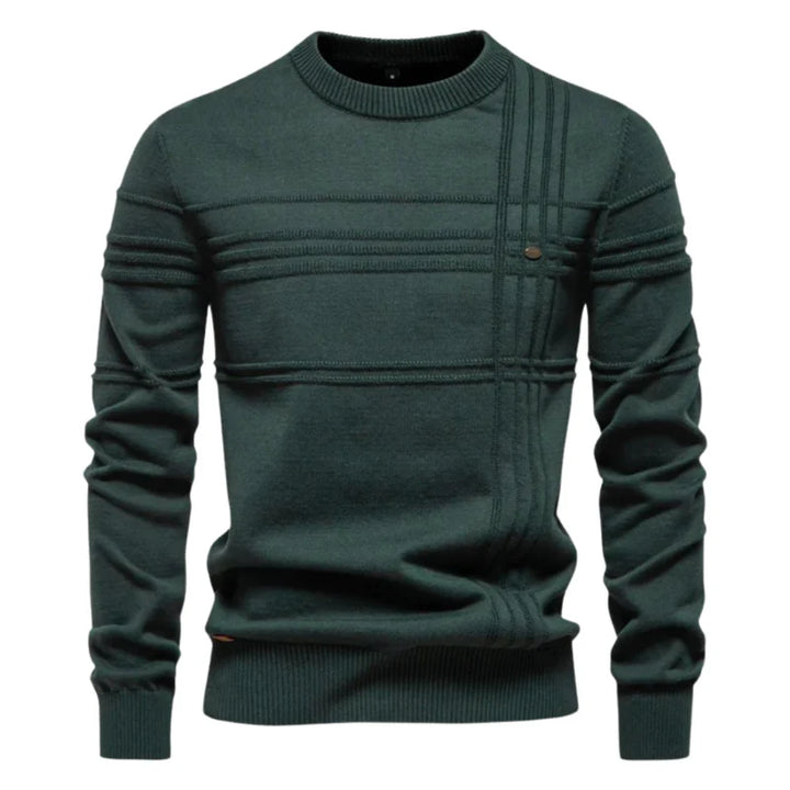 Albert™ | Men's Sweater with Checkered Design