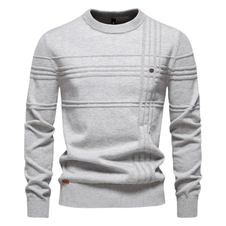 Albert™ | Men's Sweater with Checkered Design